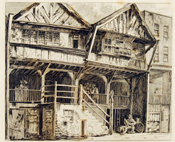 Plate ? Old House, Watergate St., Chester 1593